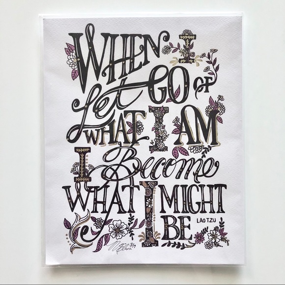 Limited Edition Hand-Lettered Quote Art Print - Picture 1 of 4